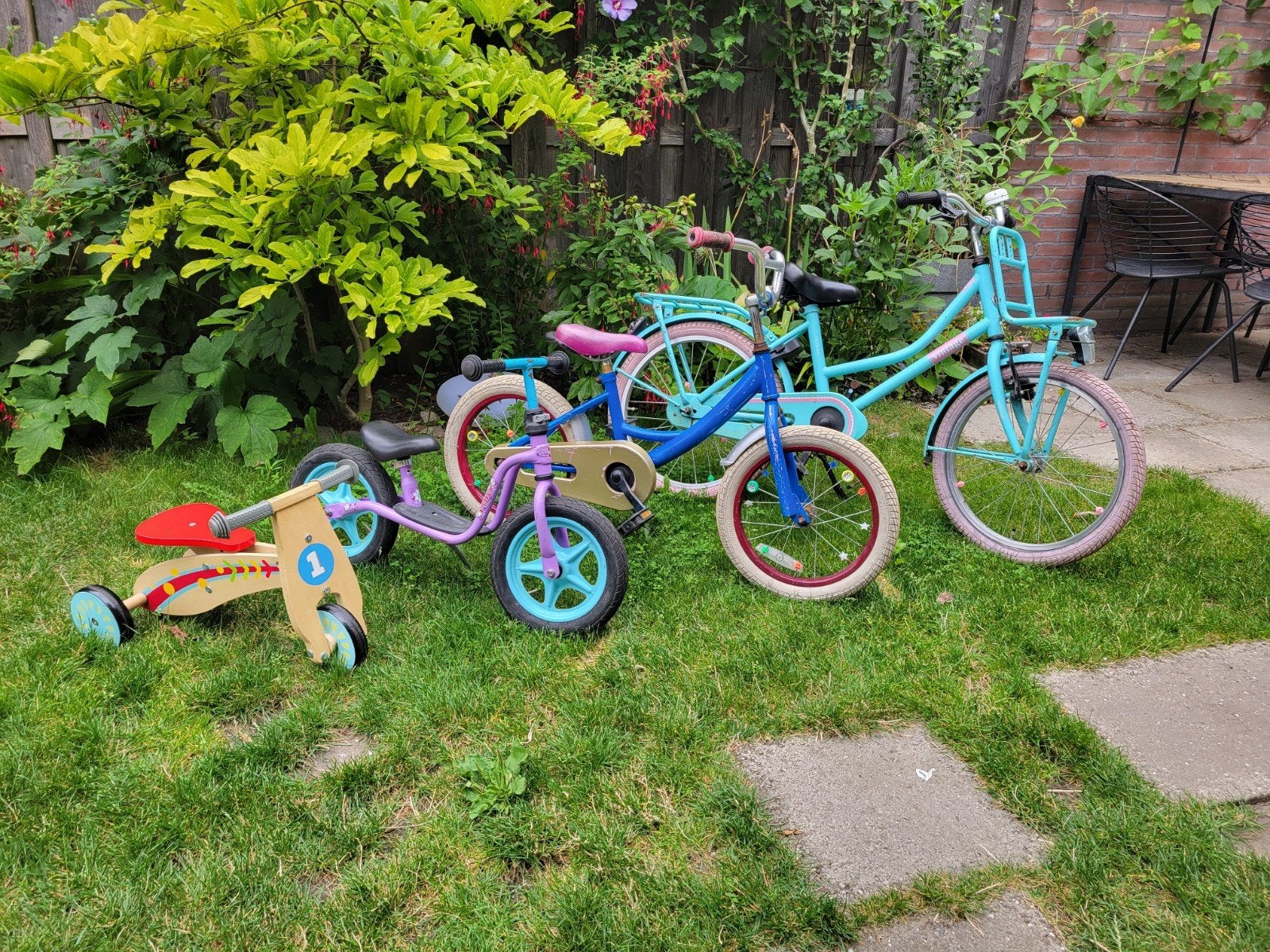 Diverse kinderfietsen en loopfietsen - Verschillende maten, Fietsen en Brommers, Fietsen | Kinderfietsjes, Gebruikt, Terugtraprem