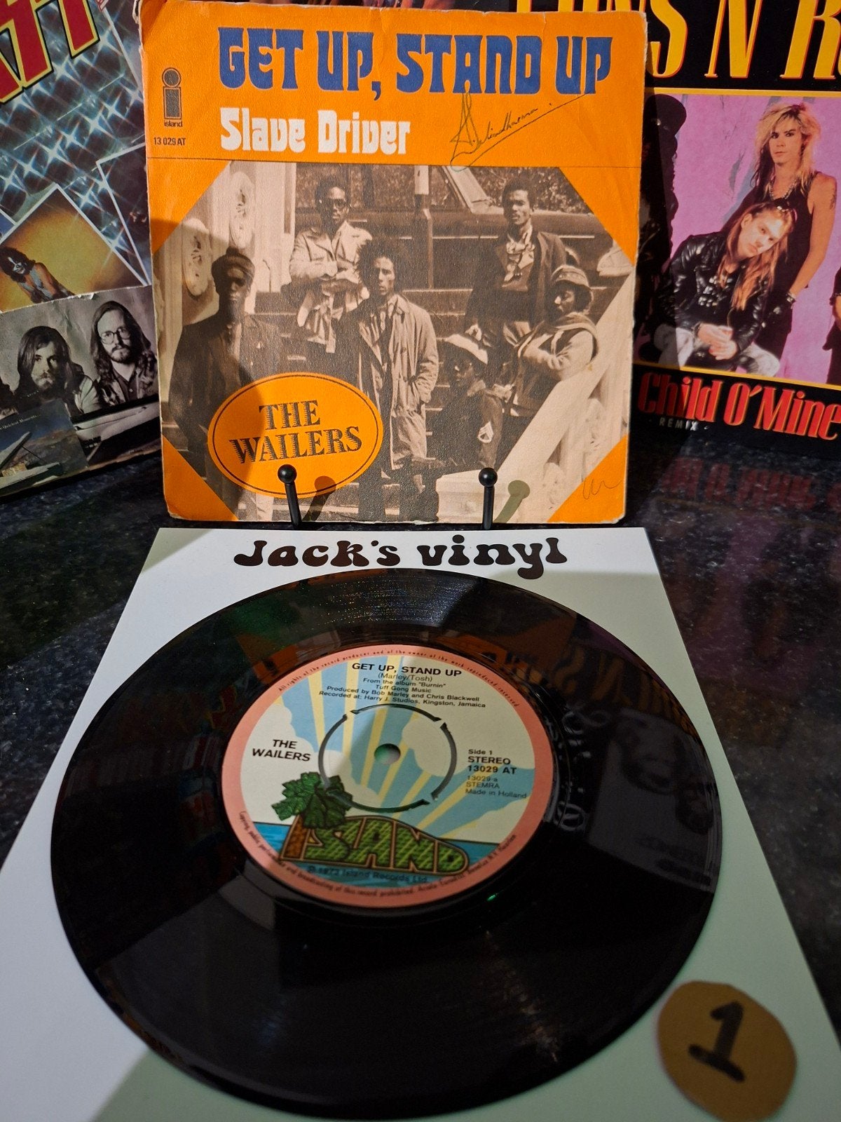 The Wailers - Get Up, Stand Up / Slave Driver 1973/1, Gebruikt, 7 inch, Ophalen of Verzenden, Beschermende buitenhoes