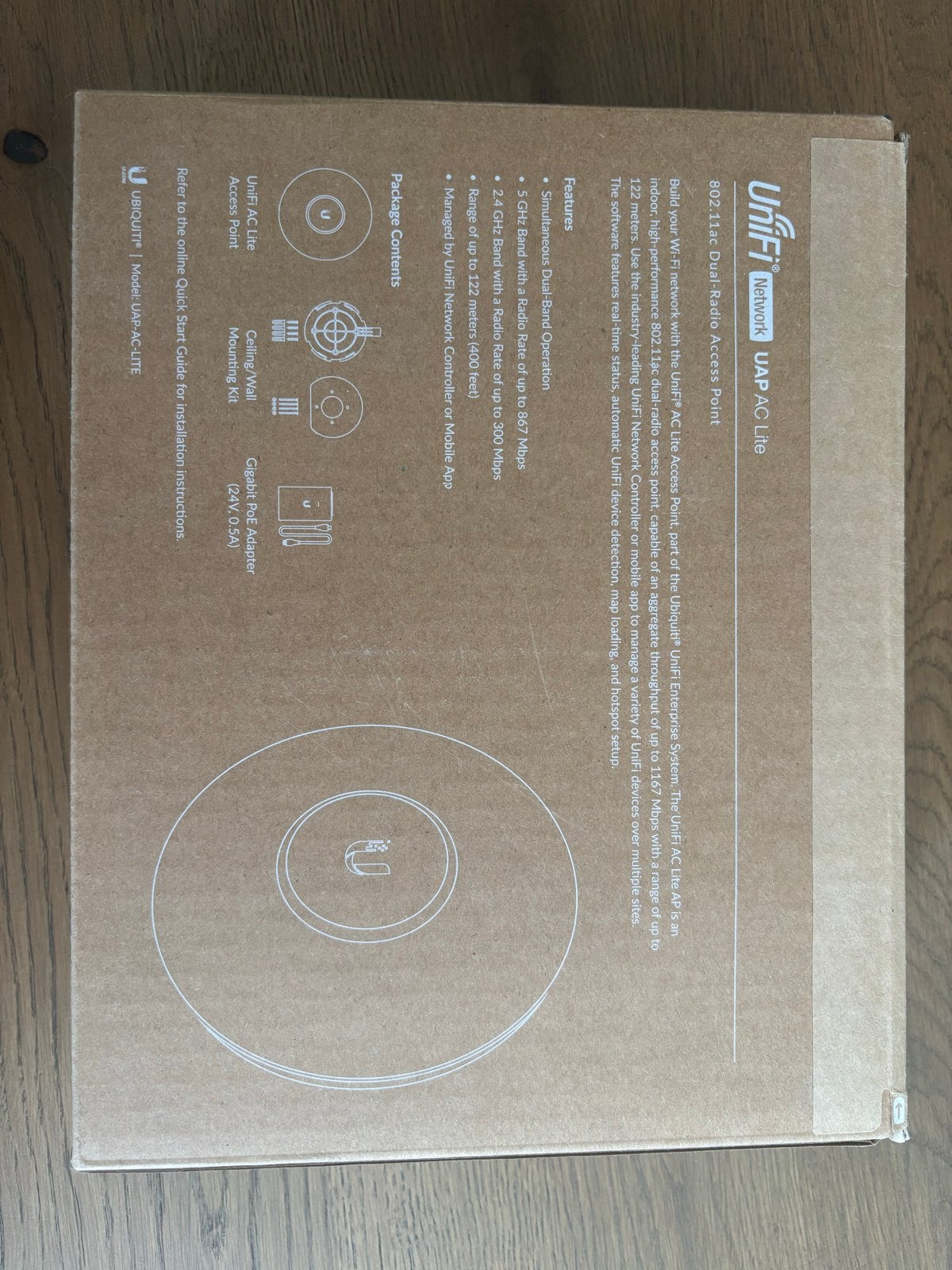 Ubiquiti UniFi UAP-AC-Lite Dual-Radio Access Point, Computers en Software, Ophalen of Verzenden, Nieuw