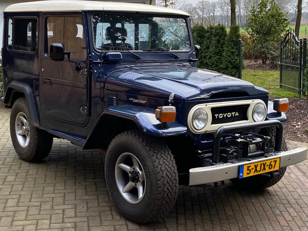 Toyota Land cruiser, Auto's, Blauw, 2500 kg, Leder, Vierwielaandrijving