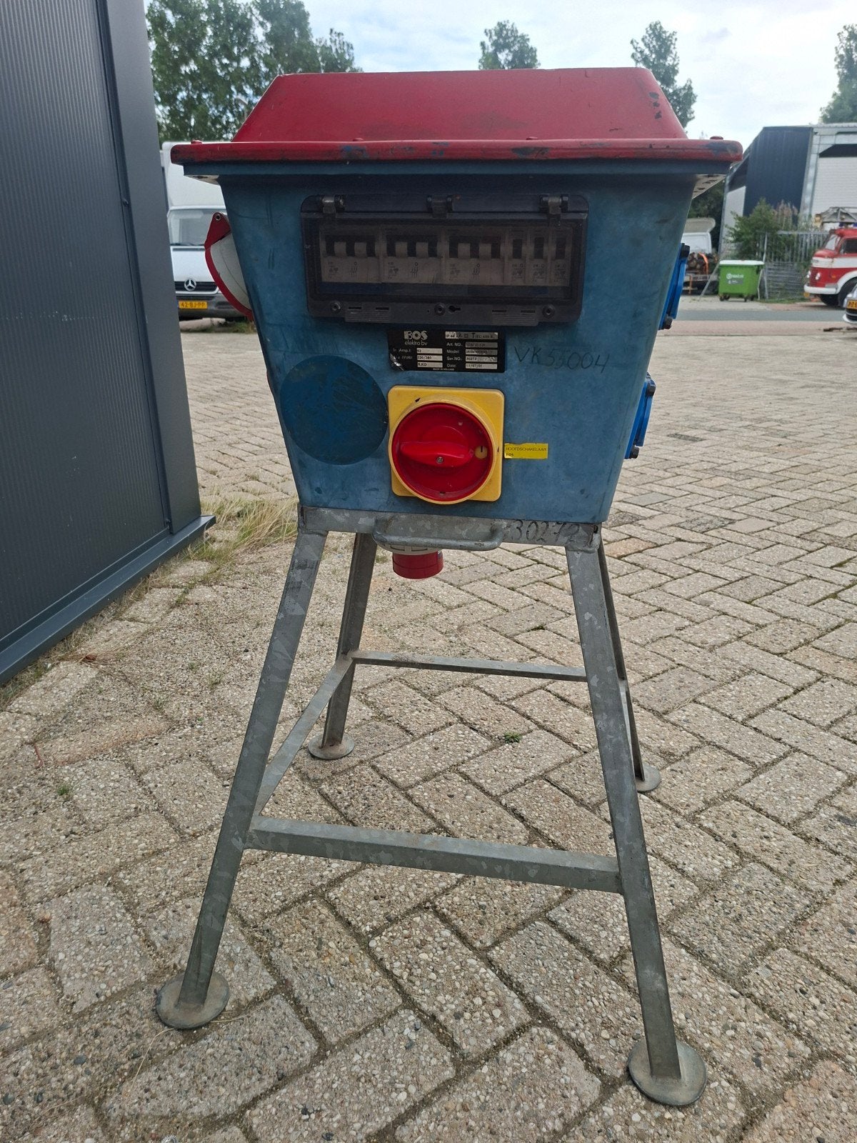 BOS Elektro Bouwstroomkast 63A MIDI HOOG - IP44, 63A, Ophalen of Verzenden