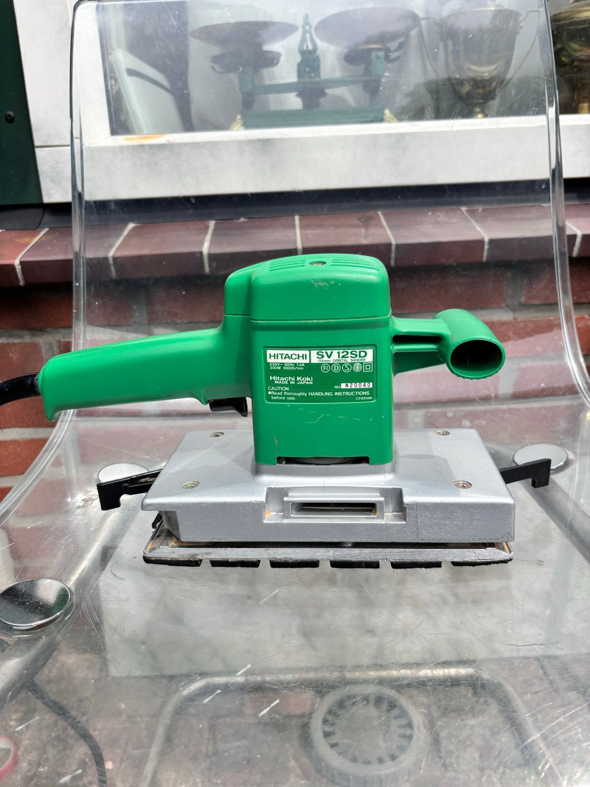 Hitachi SV 12SD Vlakschuurmachine - Gebruikt, Ophalen of Verzenden, Gebruikt, Minder dan 600 watt, Vlakschuurmachine