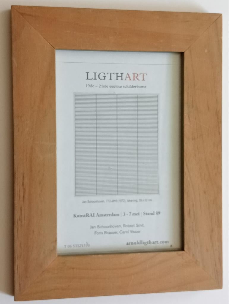Jan Schoonhoven affiche advertentie, Ophalen of Verzenden, Knipsel(s)