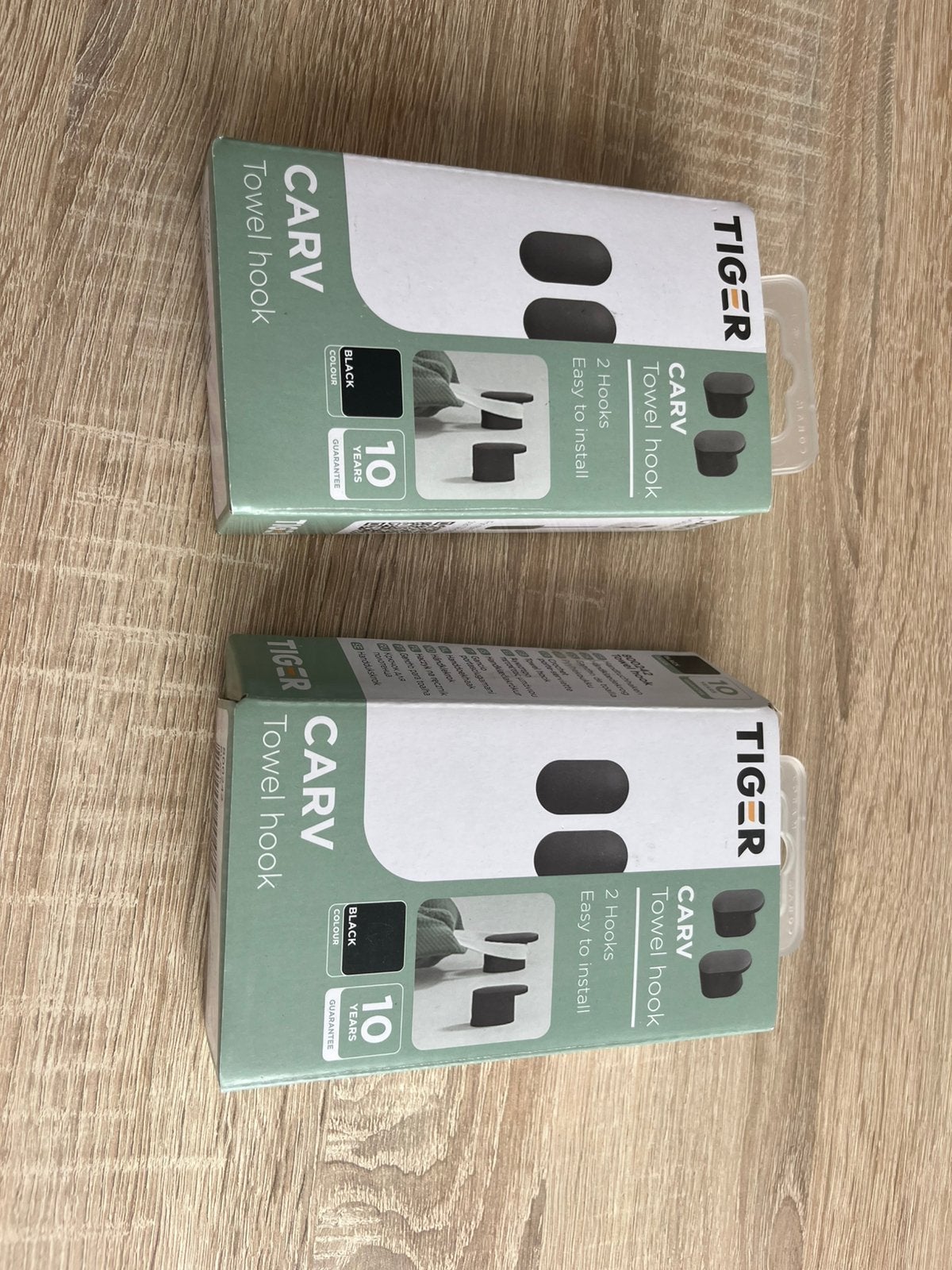 Handdoekhaken Tiger zwart, Ophalen, Nieuw