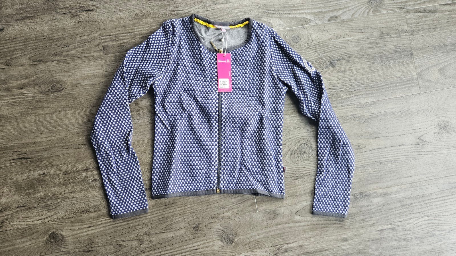 Ninni Vi vestje maat 134 - Donkerblauw met wit patroon, Meisje, Ophalen of Verzenden, Zo goed als nieuw, Ninni Vi