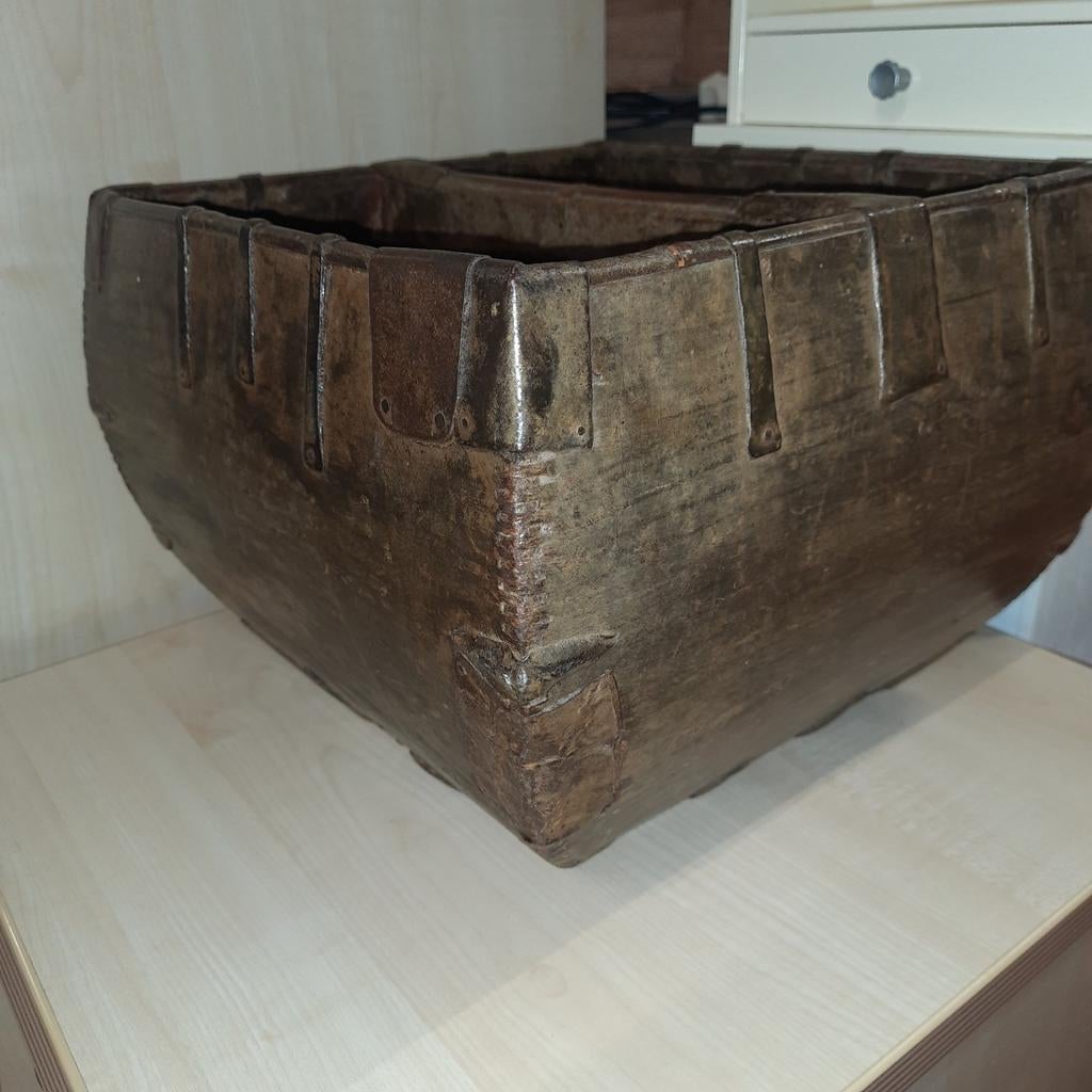 Antieke originele Chinese rijstbak rijstemmer, Ophalen of Verzenden
