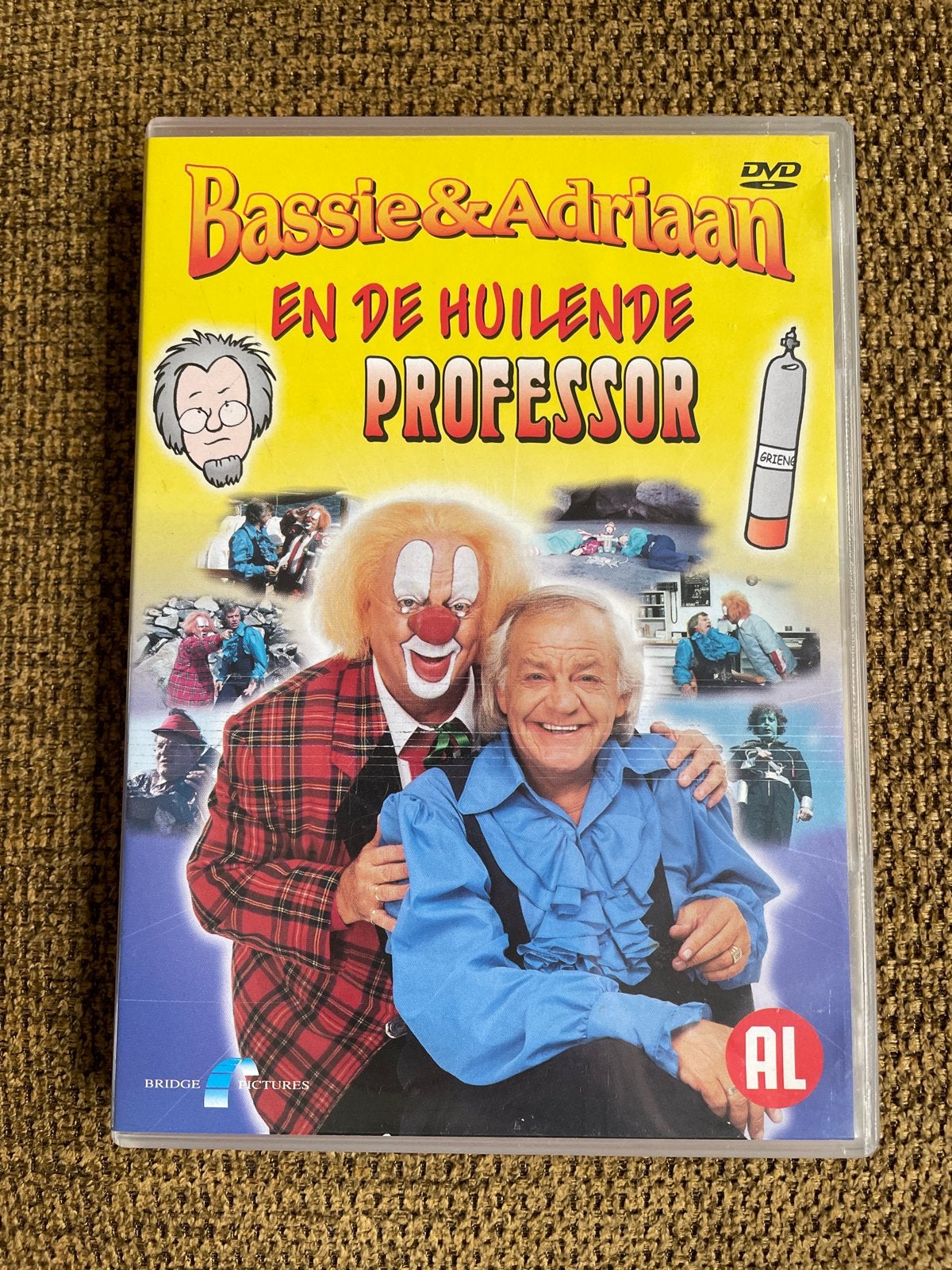 Bassie & Adriaan en de Huilende Professor - dvd, Alle leeftijden, Tv-serie, Familie, Gebruikt