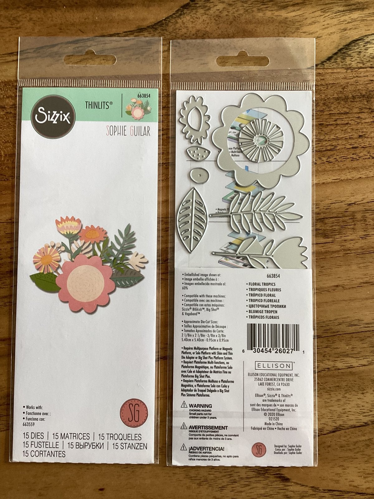 Sizzix thinlits die set - 15pk floral tropics , 663854, Ophalen of Verzenden, Nieuw, Overige thema's, Pons of Mal