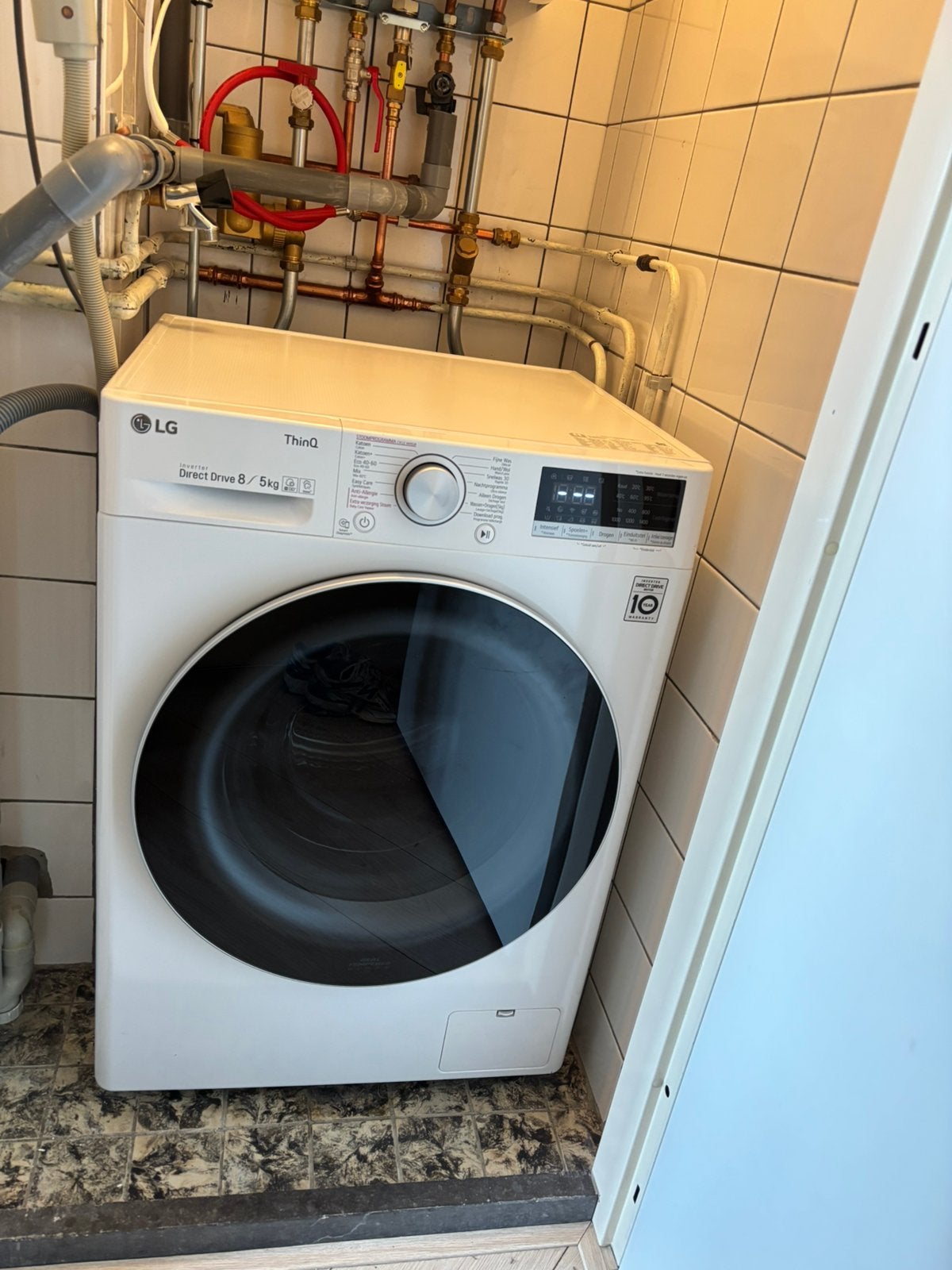 8/5kg Was-droogcombinatie Wit |Inverter Direct Drive, Ophalen, Zo goed als nieuw, 85 tot 90 cm