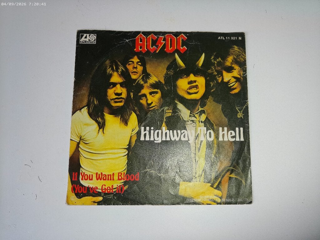 AC/DC - Highway to Hell / If you want blood you've got it, Gebruikt, Fotohoes, 7 inch, Ophalen of Verzenden