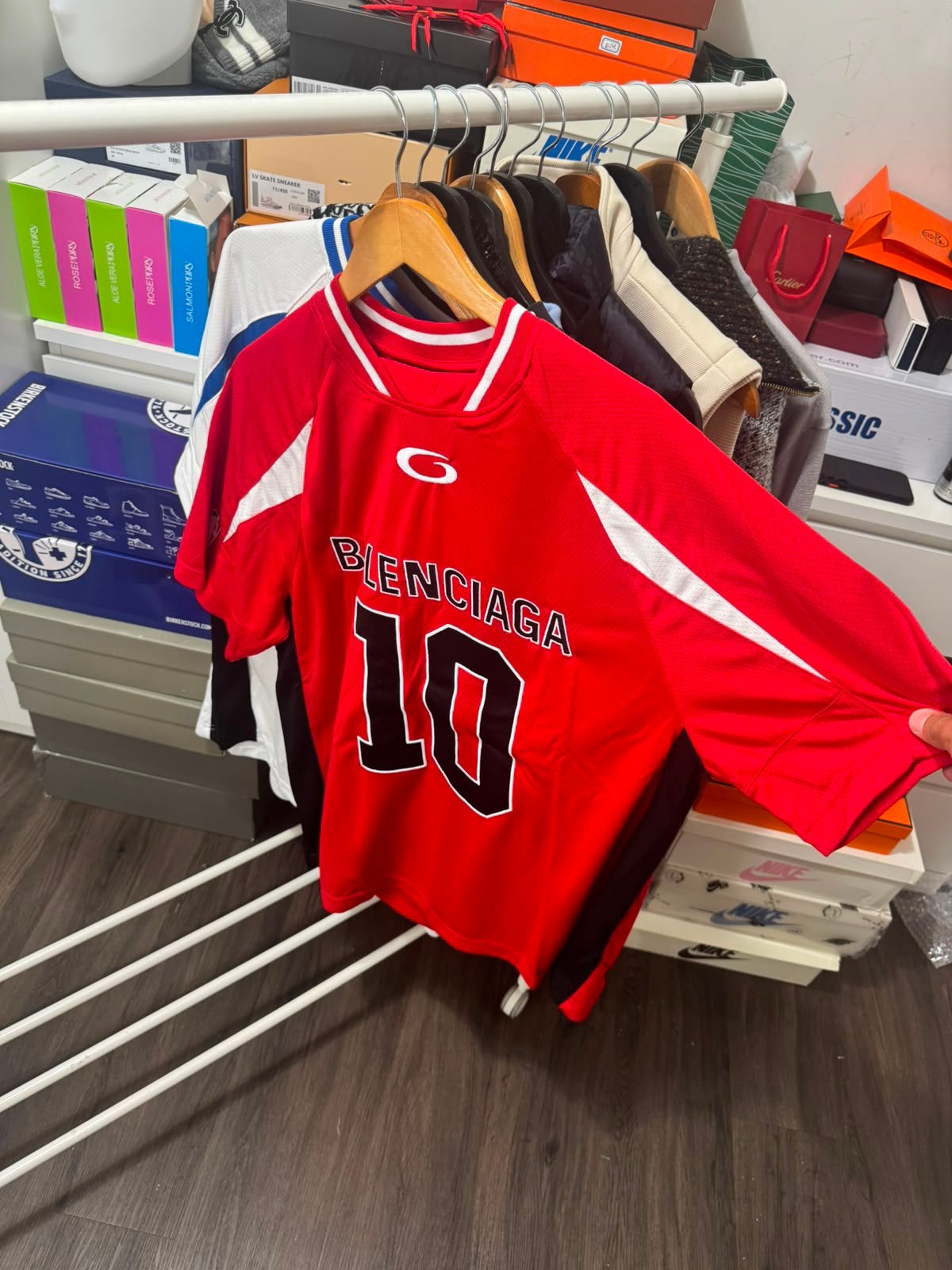 Balenciaga x NBA Collab Jersey rood, Ophalen of Verzenden, Nieuw, Rood