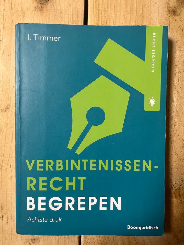Verbintenissenrecht Begrepen 8e druk, Boeken, Ophalen of Verzenden, Beta, Zo goed als nieuw, HBO