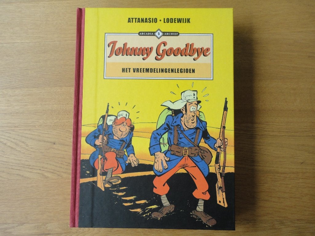 Johnny Goodbye Arcadia archief deel 5, Eén stripboek, Ophalen of Verzenden, Zo goed als nieuw, Dino Attanasio en Martin Lodewijk