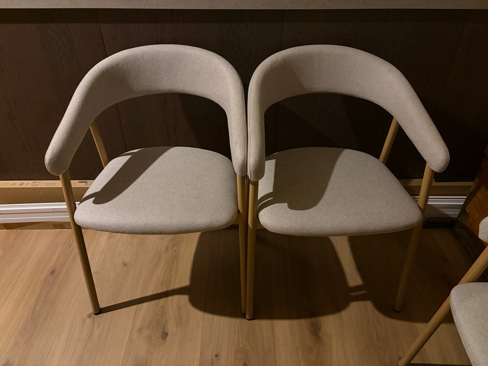 Set 4 eetkamer stoelen, Huis en Inrichting, Ophalen, Twee, Overige kleuren, Zo goed als nieuw
