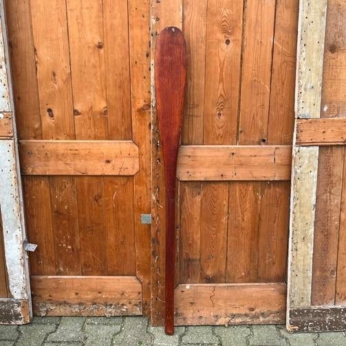 Peddel roeispaan spaan hout decoratie 125 cm lang, Antiek en Kunst, Ophalen of Verzenden