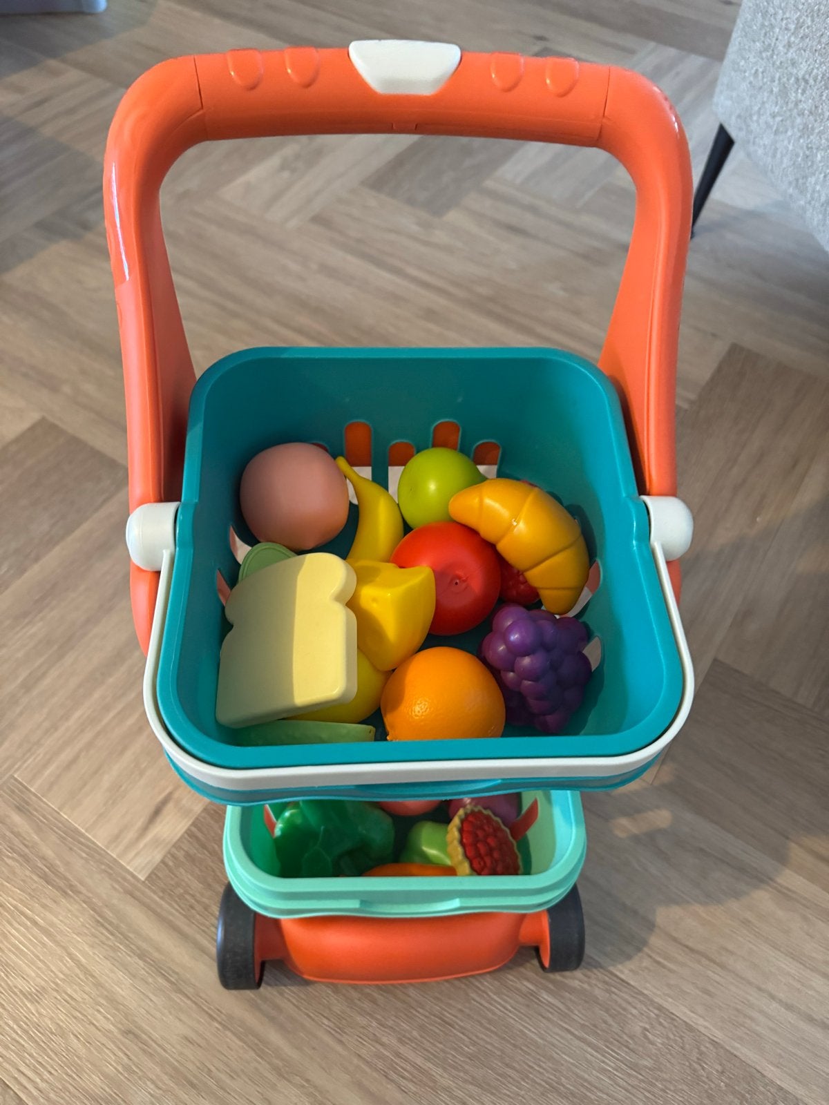 Speelgoed winkelwagentje met boodschappen, Ophalen, Gebruikt, Jongen of Meisje