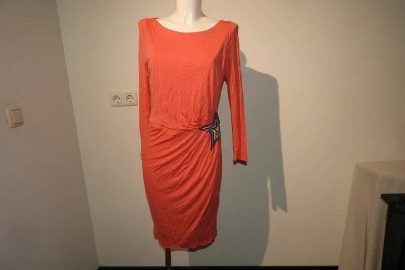 Just Cavalli stretch jurk ophaal met ster bewerkt kleurenI46