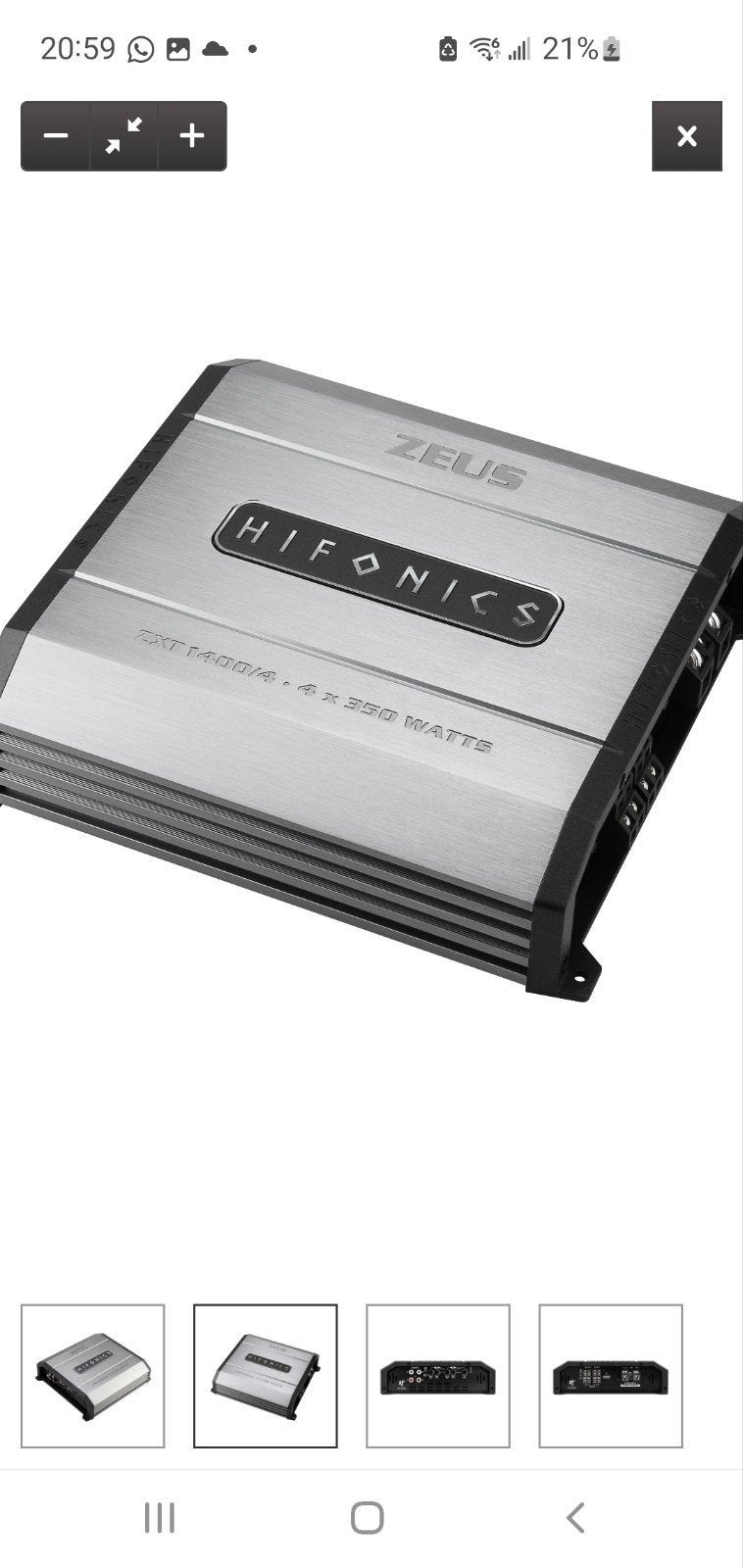 Te koop hifonics ZXT 1400/4 amplifier  top versterker!!!, Auto diversen, Autospeakers, Ophalen of Verzenden, Zo goed als nieuw
