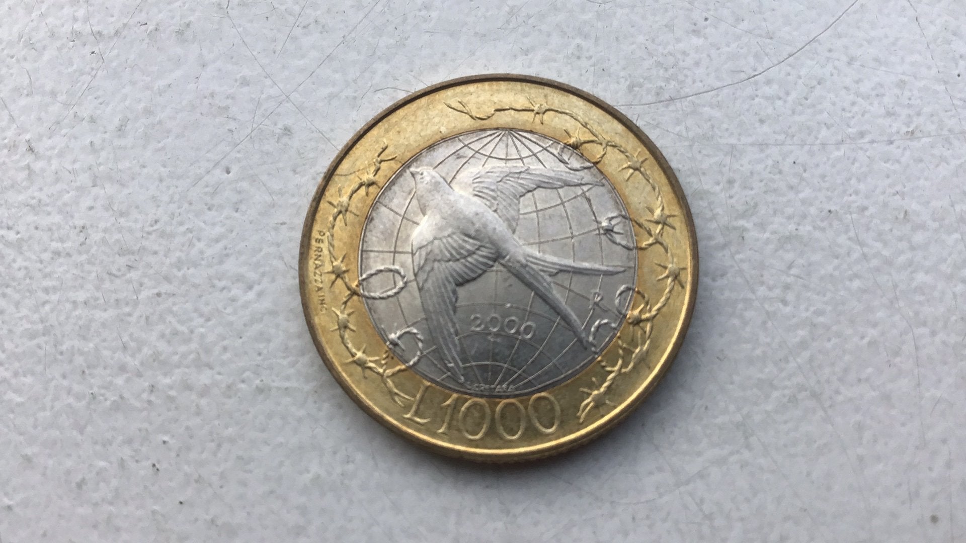 San Marino 1000 lire 2000., Ophalen of Verzenden