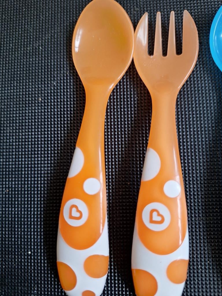 3 sets kinderbestek, Kunststof, Onbekend, Ophalen of Verzenden, Zo goed als nieuw