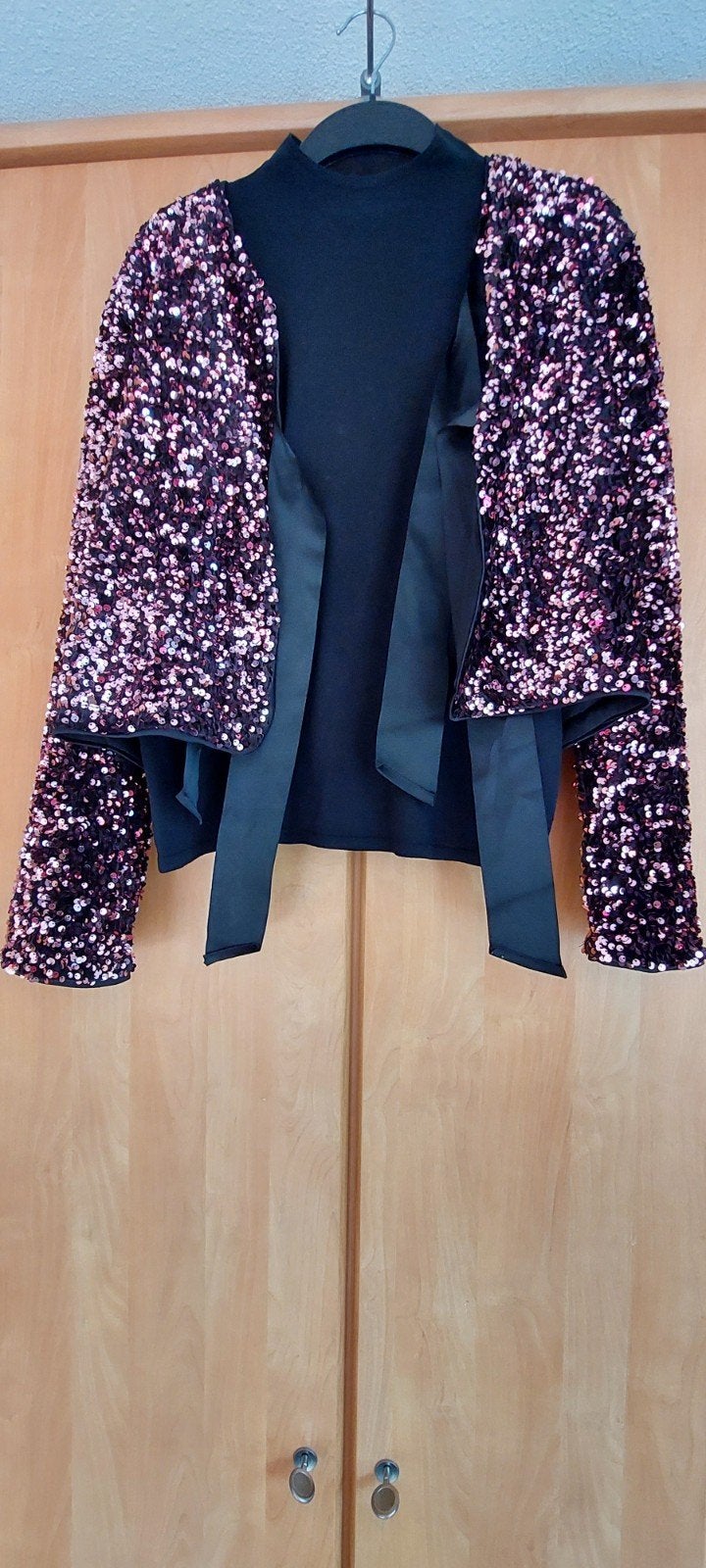 B.young BYPALLET BOW JACKET - Glitter Jasje, Zwart, Ophalen of Verzenden, Zo goed als nieuw, Jasje
