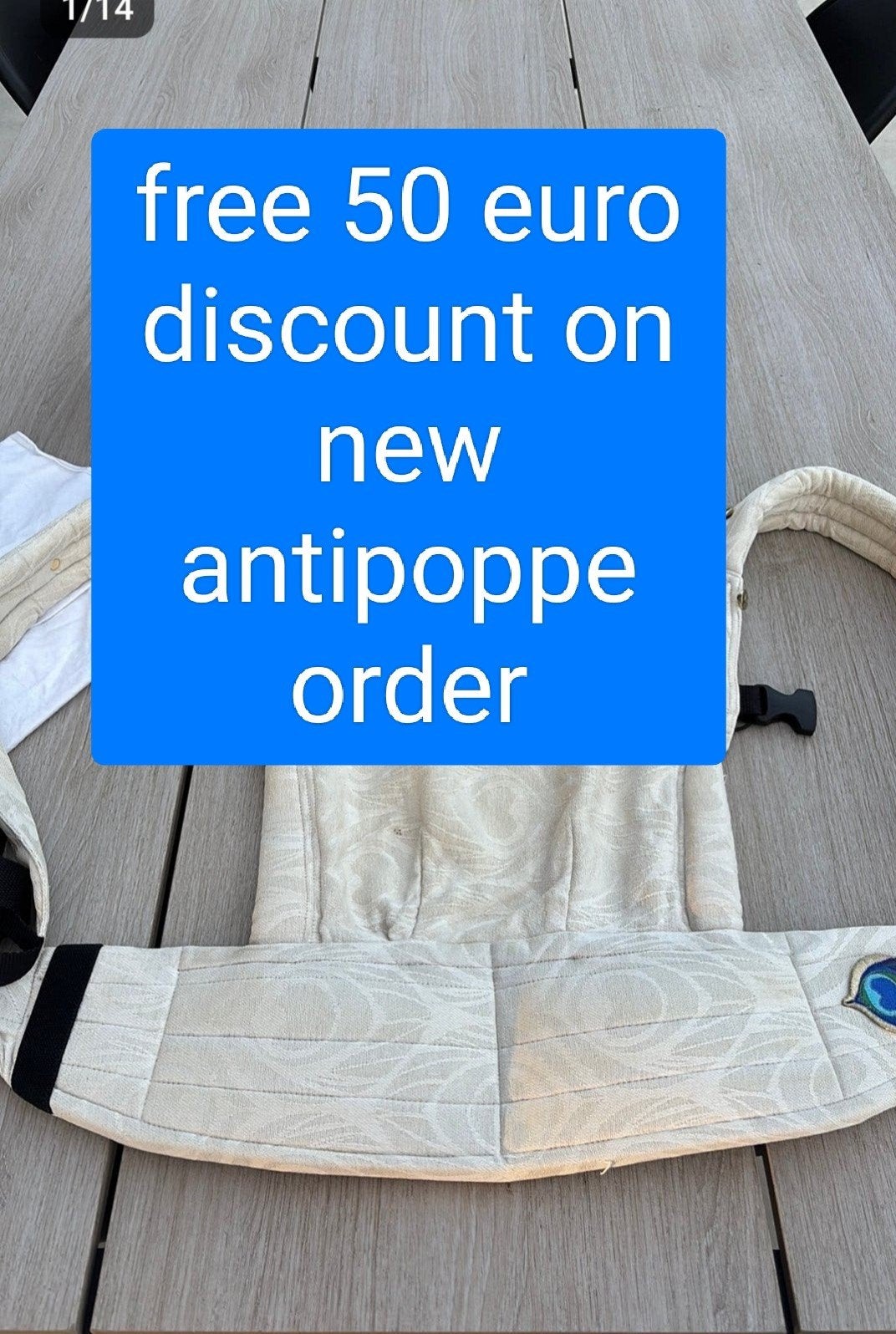 artipoppe baby draagzak carrier, Ophalen of Verzenden, Nieuw, Draagzak, Overige merken