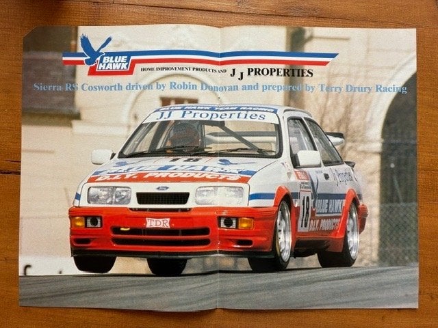 Posters van Ford Sierra's in race en rally uitvoering, Ophalen of Verzenden, Gebruikt, Auto's