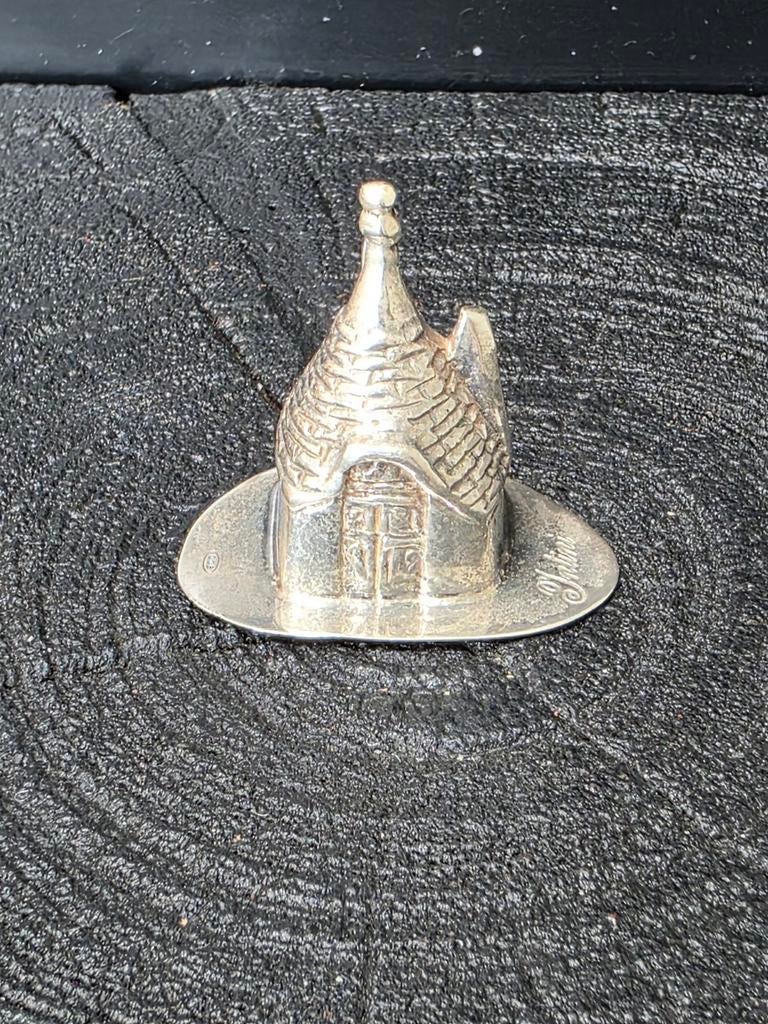 Zilveren Sprookjeshuisje - Gemerkt Miniatuur Huisje, Antiek en Kunst, Antiek | Goud en Zilver, Verzenden, Zilver