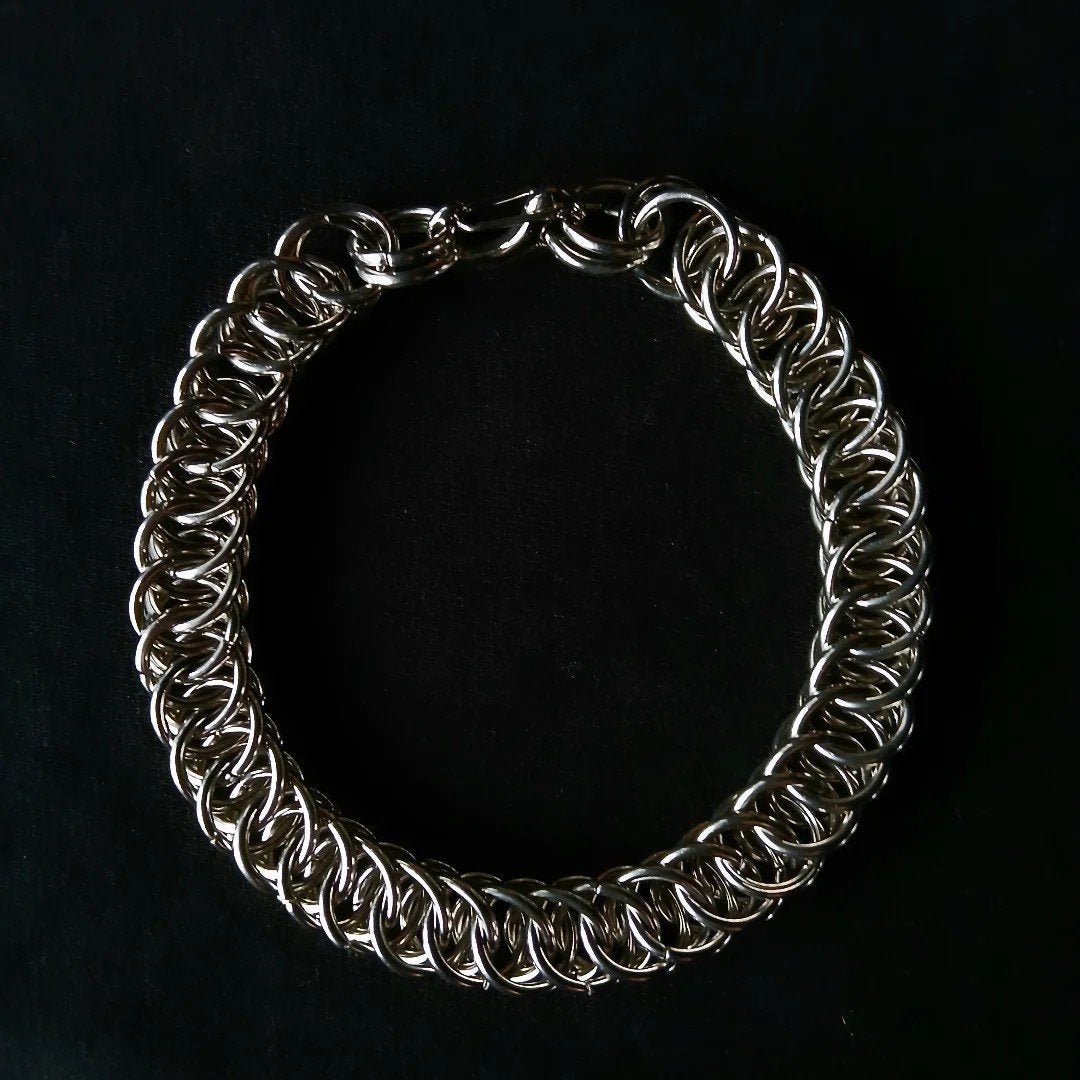 Malienkolder armband, Ophalen of Verzenden, Nieuw, Zilver, Staal