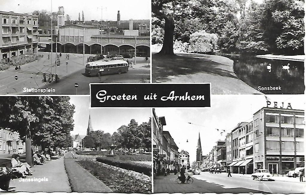 Arnhem- -4-luik., Verzamelen, Ansichtkaarten | Nederland, Verzenden, 1960 tot 1980, Gelopen, Gelderland