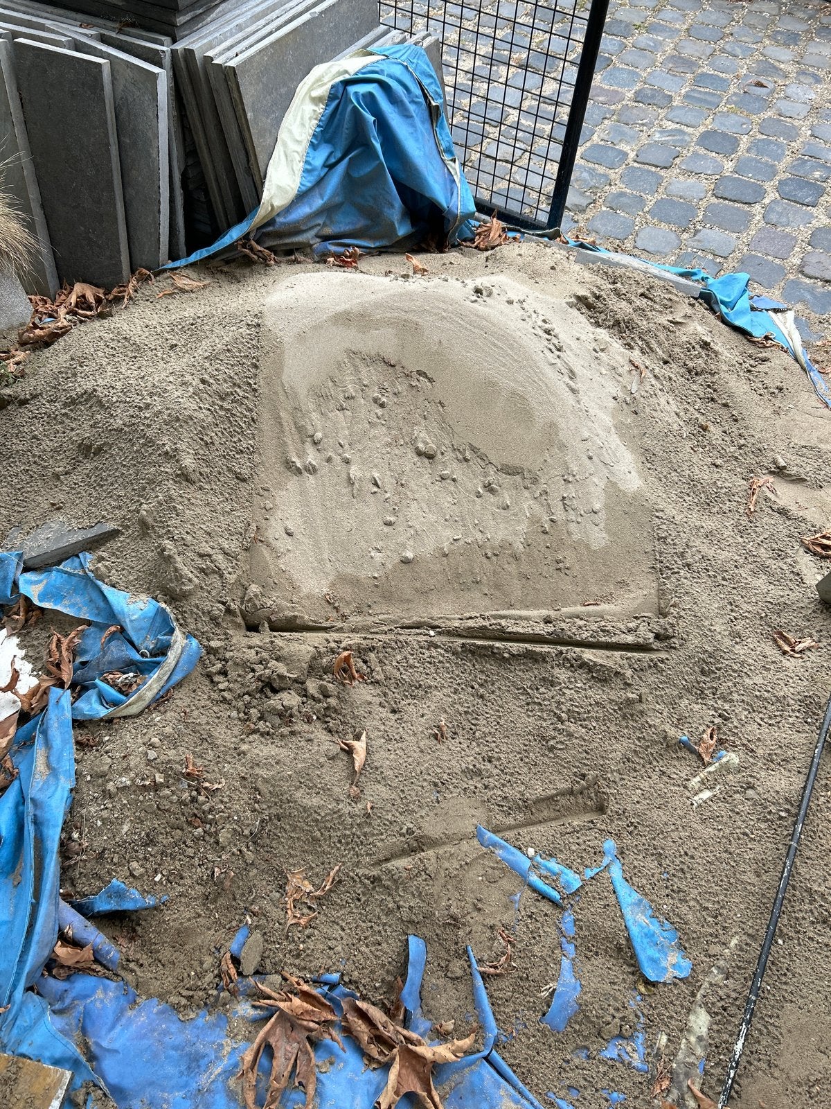 Ophoogzand / Straatzand (0.4 kuub), Tuin en Terras, Zand, Ophalen of Verzenden, Gebruikt, Straatzand