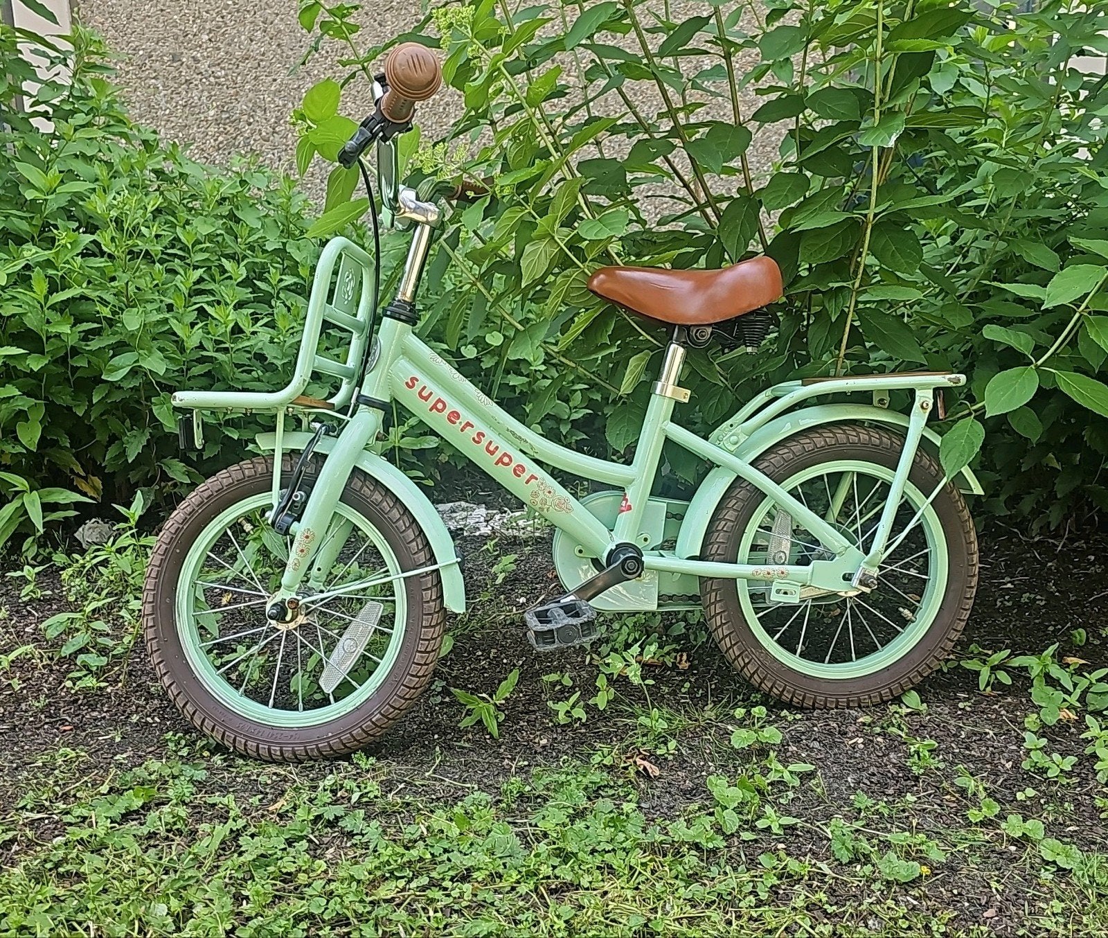 Supersuper Kinderfiets 16 inch - Mintgroen, Ophalen, Gebruikt, 16 tot 20 inch