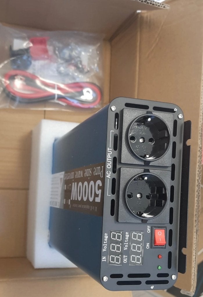 5000W Zuivere Sinus Omvormer 12V boot camper caravan Senseo, Ophalen of Verzenden, Nieuw