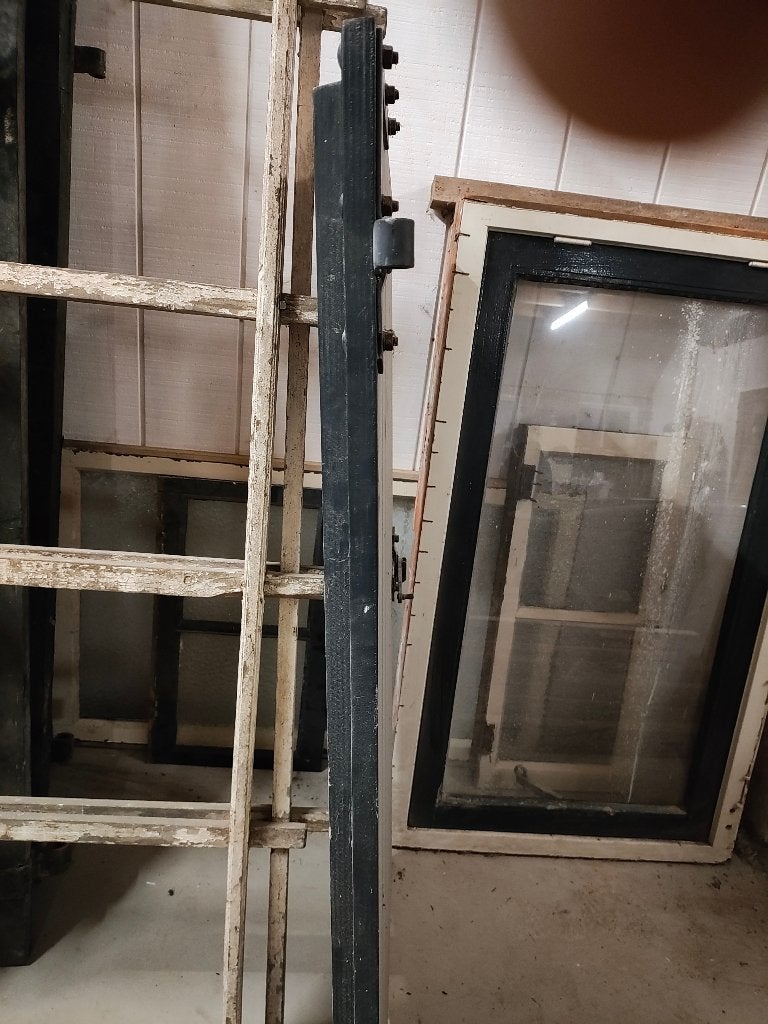 Houten kozijn met enkel glas, Gebruikt, Raamkozijn, Inclusief glas, 75 tot 150 cm