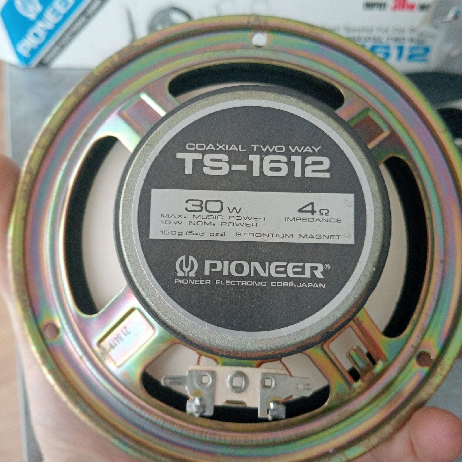 Pioneer TS-1612 Coaxiale 2-weg Autospeakers (30W), Ophalen of Verzenden, Gebruikt