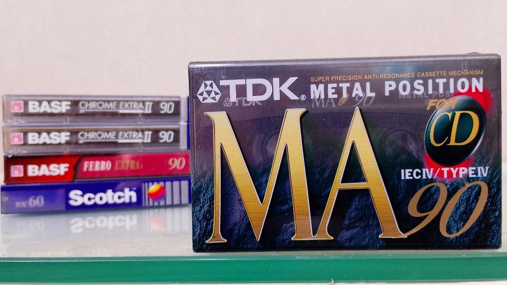 5 X NIEUW ,TDK MA 90 "METAL " & BASF CASSETTE TAPE, Cd's en Dvd's, Cassettebandjes, 2 t/m 25 bandjes, Overige genres, Ophalen of Verzenden