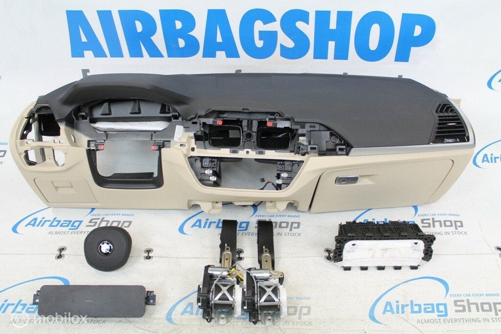 Airbag set - Dashboard M zwart/beige BMW X3 G01 (2018-heden), Gebruikt, Ophalen of Verzenden