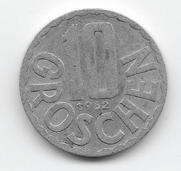 Oostenrijk 10 groschen 1962 KM# 2878, Verzenden, Oostenrijk, Losse munt