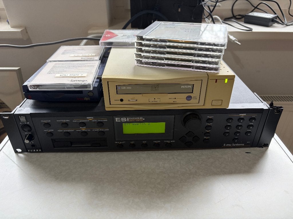 E-mu ESI-4000 Digital Sampler met accessoires, Ophalen, Gebruikt