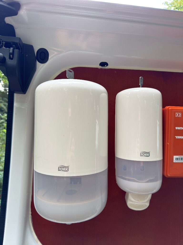 Tork handdesinfectie- en papierdispenser - wit - set, Ophalen, Overige typen
