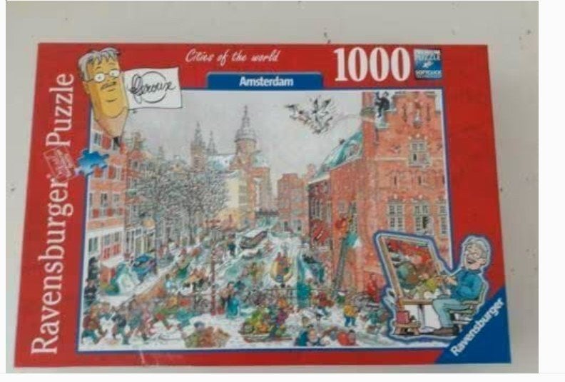 6 x Cities of the World puzzel - Fleroux, Ophalen of Verzenden, 500 t/m 1500 stukjes, Zo goed als nieuw, Legpuzzel