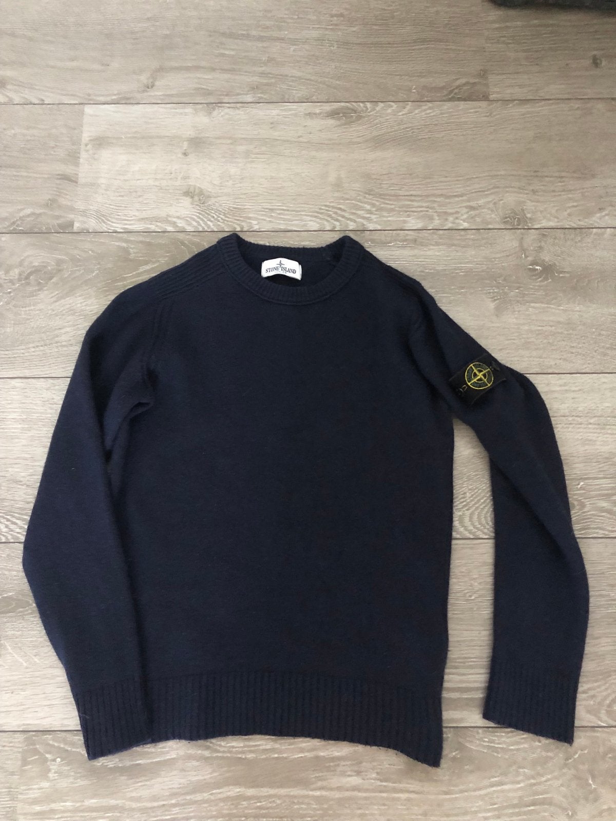 Stone Island Junior Wollen Trui Donkerblauw Maat 10-12 Jaar, Kinderen en Baby's, Ophalen of Verzenden, Zo goed als nieuw, Jongen of Meisje
