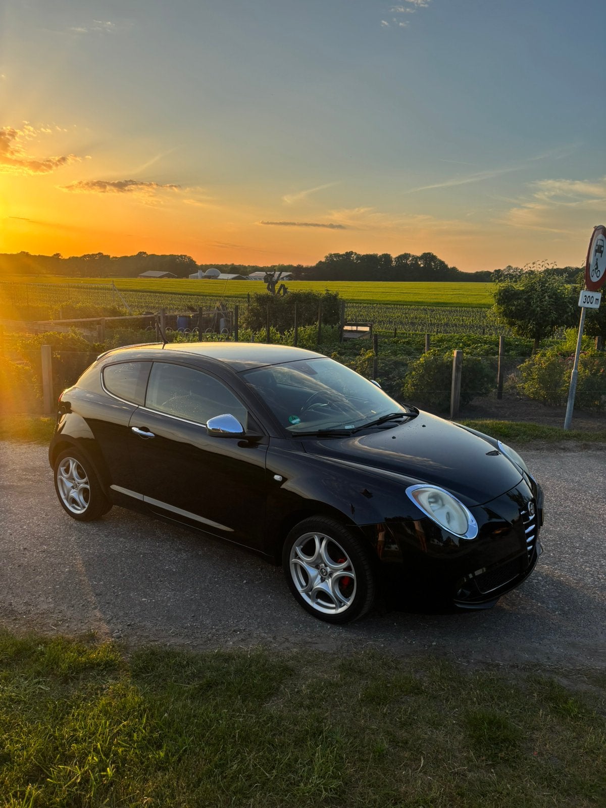 Alfa Romeo MiTo 1.4 16V 2009 Zwart, Auto's, Alfa Romeo, Voorwielaandrijving, Stof, 1055 kg, Overige kleuren