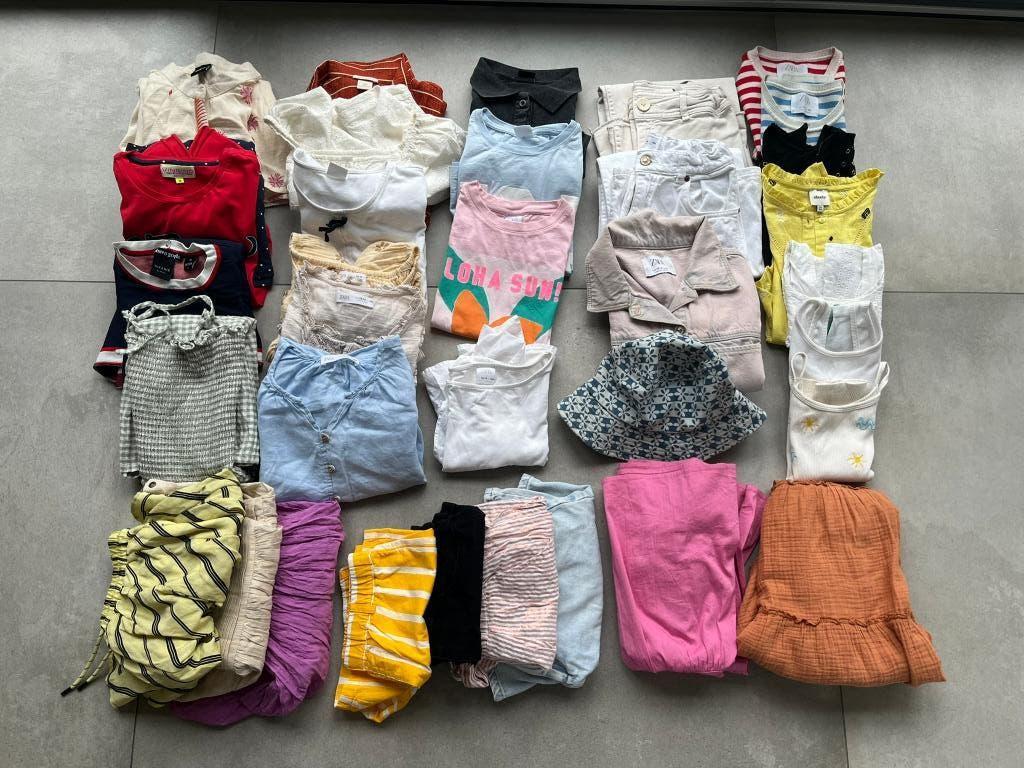 groot kledingpakket meisje 158 / 164 zomer, Verzenden, Gebruikt, Maat 158