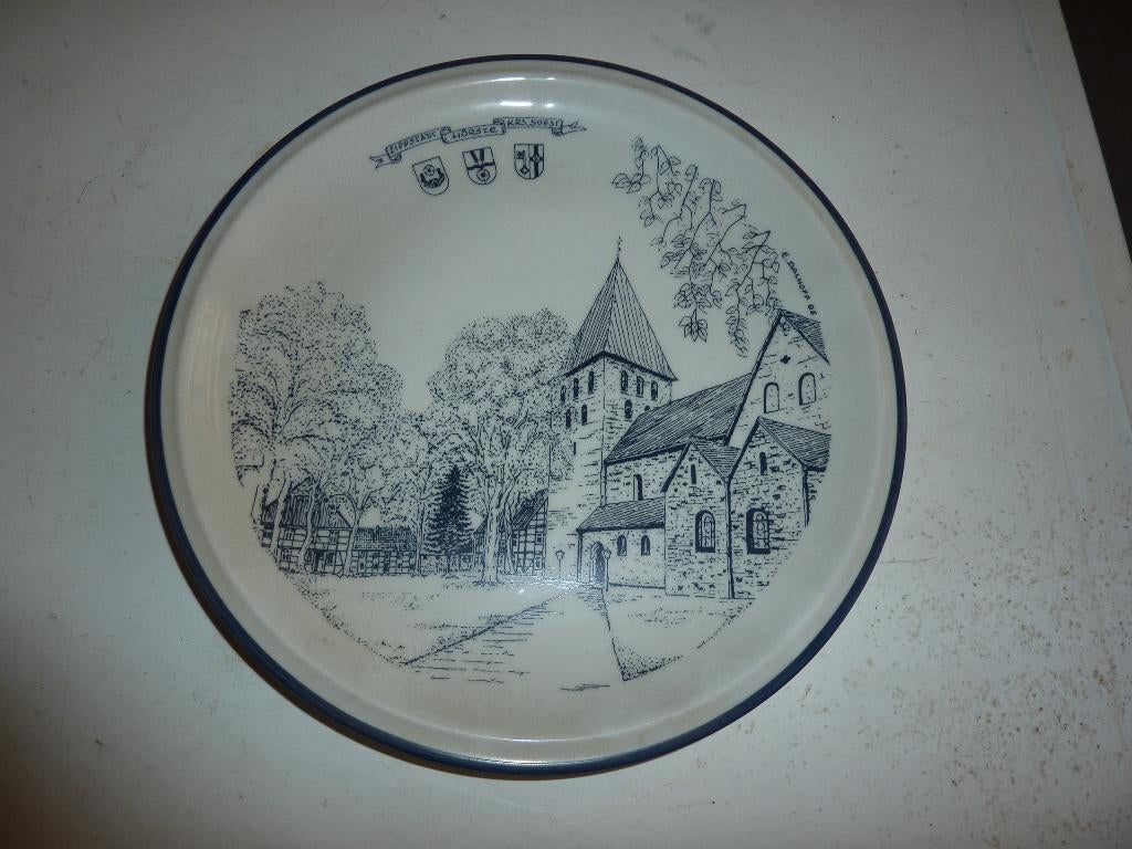 oude schotel wandbord winterling, Ophalen of Verzenden