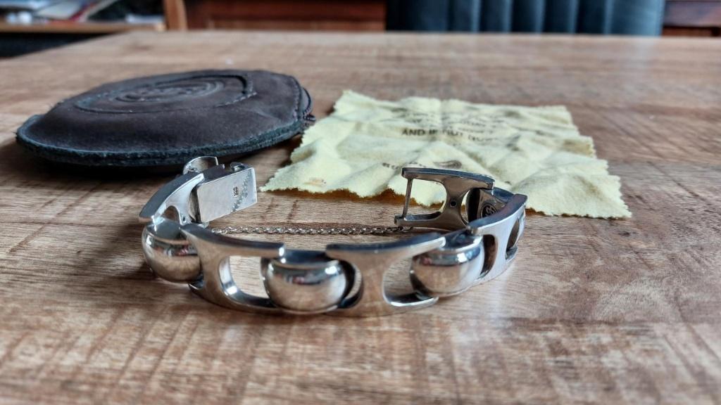 Originele, zware zilveren Buddha to Buddha armband, Ophalen, Zo goed als nieuw, Zilver, Zilver