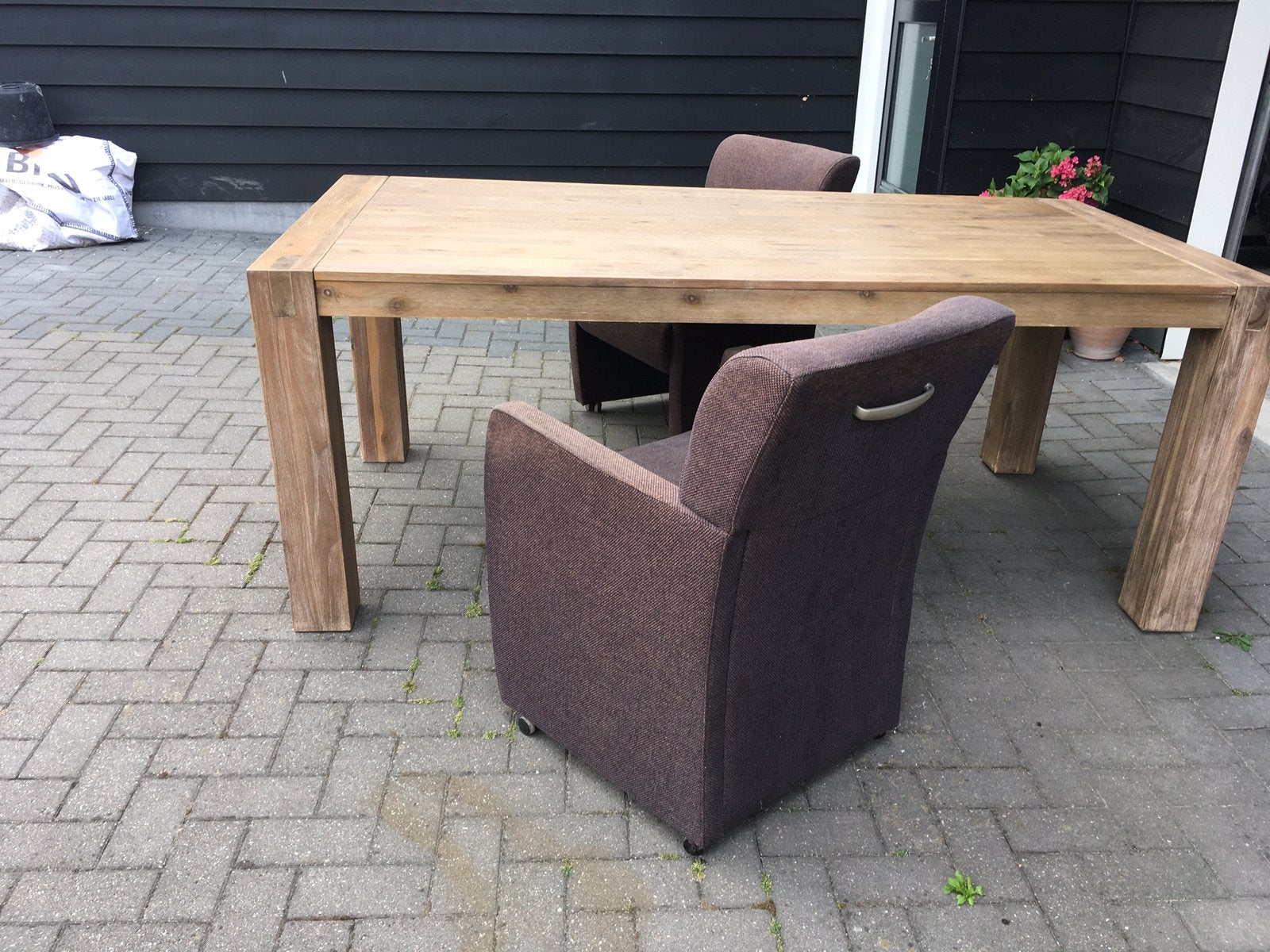 Eettafel, Huis en Inrichting, Ophalen, Gebruikt, 100 tot 150 cm, Vijf personen of meer