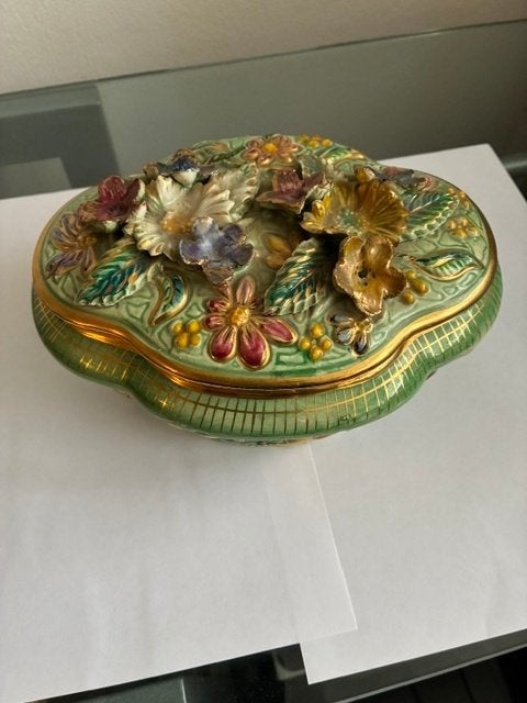 Hubert Bequet Vintage keramieken sieradendoos, Antiek en Kunst, Ophalen of Verzenden