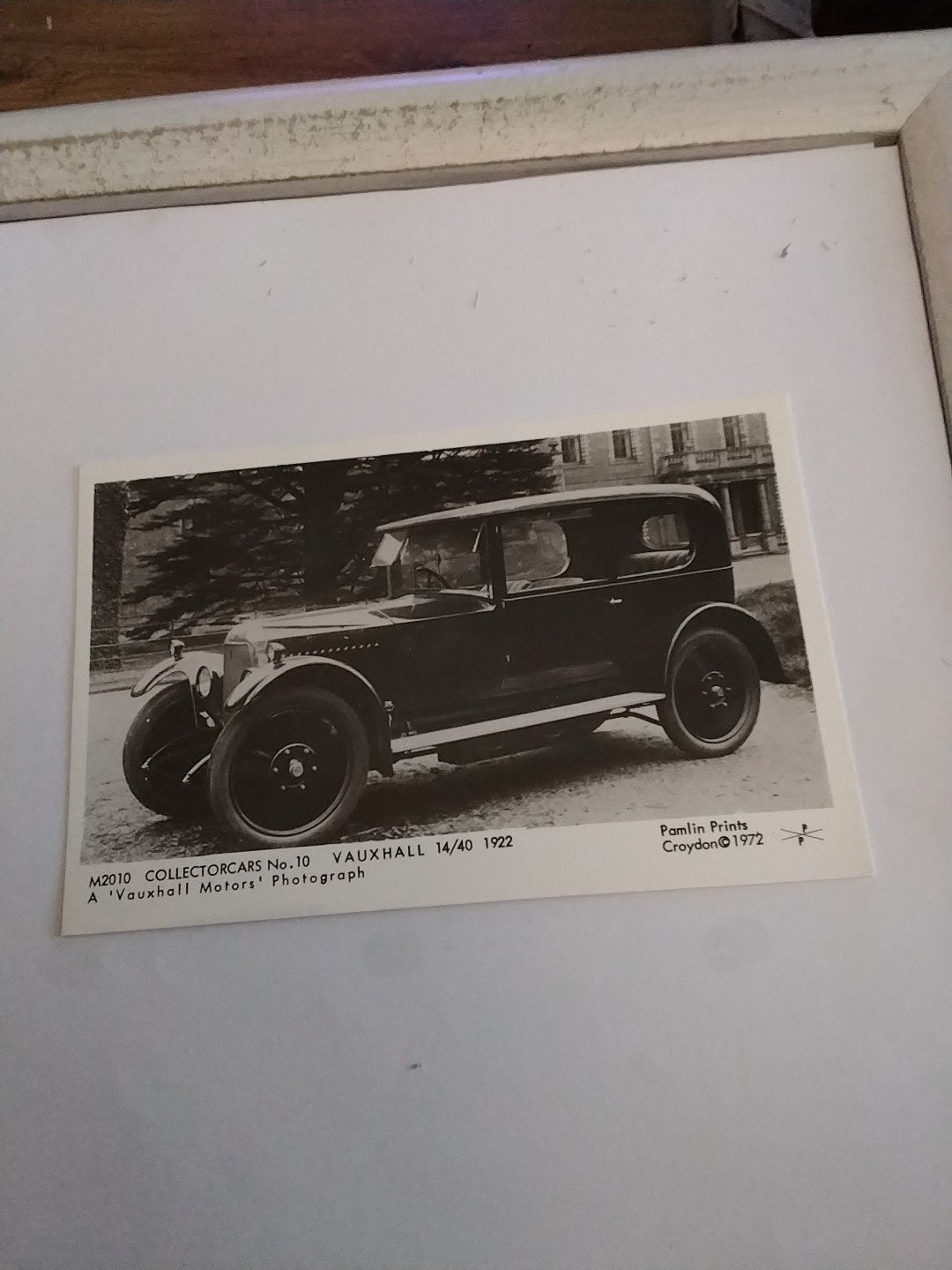 Vauxhall 14/40 1922 Collectorcars No. 10 Ansichtkaart, Verzamelen, Ophalen of Verzenden, 1960 tot 1980, Ongelopen