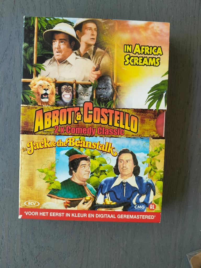 Abbott en Costello, dvd box met 2 films, Alle leeftijden, Ophalen of Verzenden, Zo goed als nieuw, Komedie